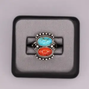Sterling Silver Stone Ring - Multi Stone