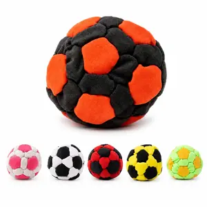 6 Pack 2 Inch Plush Soccer Hacky Sacks, Soft Fleece Footbags For Kids & Adults, Y2K Nostalgia Skill Toy, Perfect for Outdoor Summer Camp Game, Juggling Balls, Aesthetic Sports Party Favors, Fun Coordination Training Gear