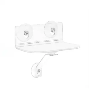 Clear Acrylic Window Shelf with Suction Cups, Hanging Shelf for Plants, Camera, Picture Frame
