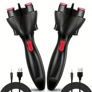 2pcs Automatic Electric Hair Braider Machine USB- Automatic Braiding with Automatic Tangling System, French Braids & Dreadlock Maker for DIY Hairstyling at, for women & Men with Normal Hair (USB-)