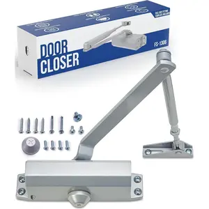 Automatic Door Closer (), FS-1306 Residential Hydraulic Auto Door Closer, Grade 3 Self Closing Spring Hinge, UL Listed & ADA Soft Closers No Slam, for  & Interior Garage Doors Closure