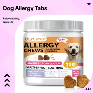 Pet Dog Allergy Chew Tablets