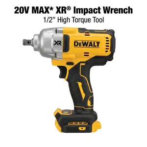 DEWALT DCF900 20V Lithium-Ion Cordless Impact Wrench Kit - 4 Mode Control - For Heavy Truck, Machinery Bolts