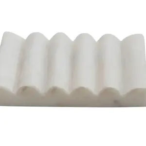 Carved marble soap dish
