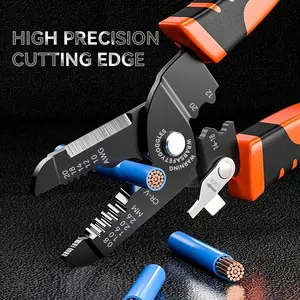 Wire clippers, wire strippers, wire strippers, wire stripping tools, cable strippers, wiring tools, wire pressing tools