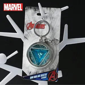 Marvel Iron Man Arc Reactor Pewter Keyring, Fluorescent Color Metal Keychain Gift for Fans & Collectors, Perfect for Birthdays & Anniversaries