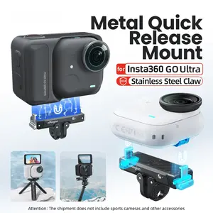Shadow Stone Insta360 Go Ultra Metal Quick Release Magnetic Mount Base Accessories, Durable Design for Secure Attachment
