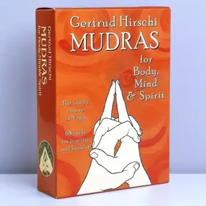 English MUDRAS for Body,Mind & Spirit In Yoga Card Deck, Yoga Card Set, 108 Healing Hand Signs for Spiritual Growth, Educational Card Game for Teens & Adults, Yoga Cards Game, Yoga Card Booklet, Yoga Card Game Box, Card Game Sets