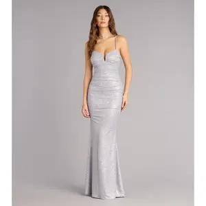 Tonya Glitter Mermaid Formal Dress