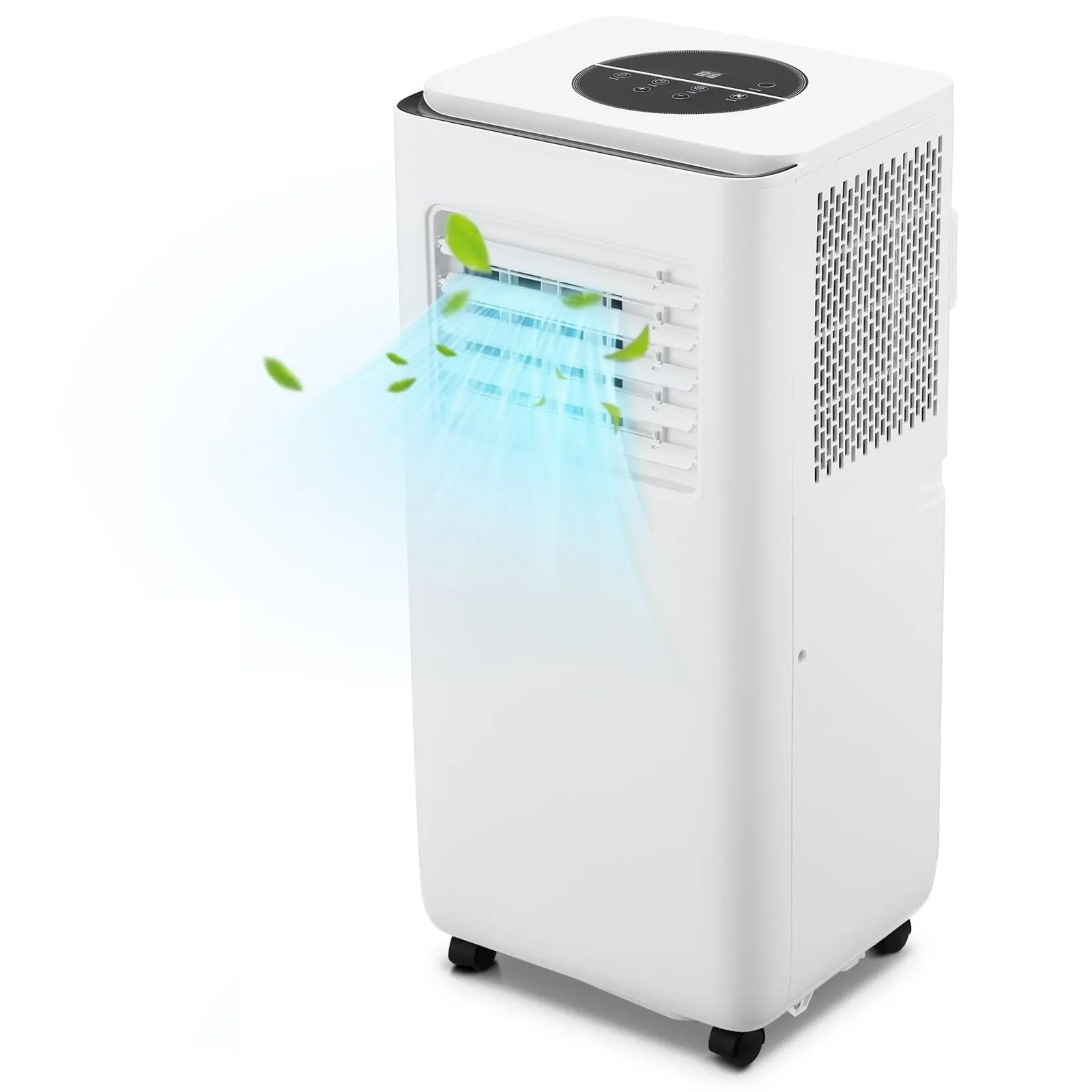 GARVEE 10000 BTU Quiet 3-in-1 Portable Air Conditioner - Compact Standing Floor AC Unit with Remote Control, Universal Casters, Window Mount Kit, Quiet Portable Ac