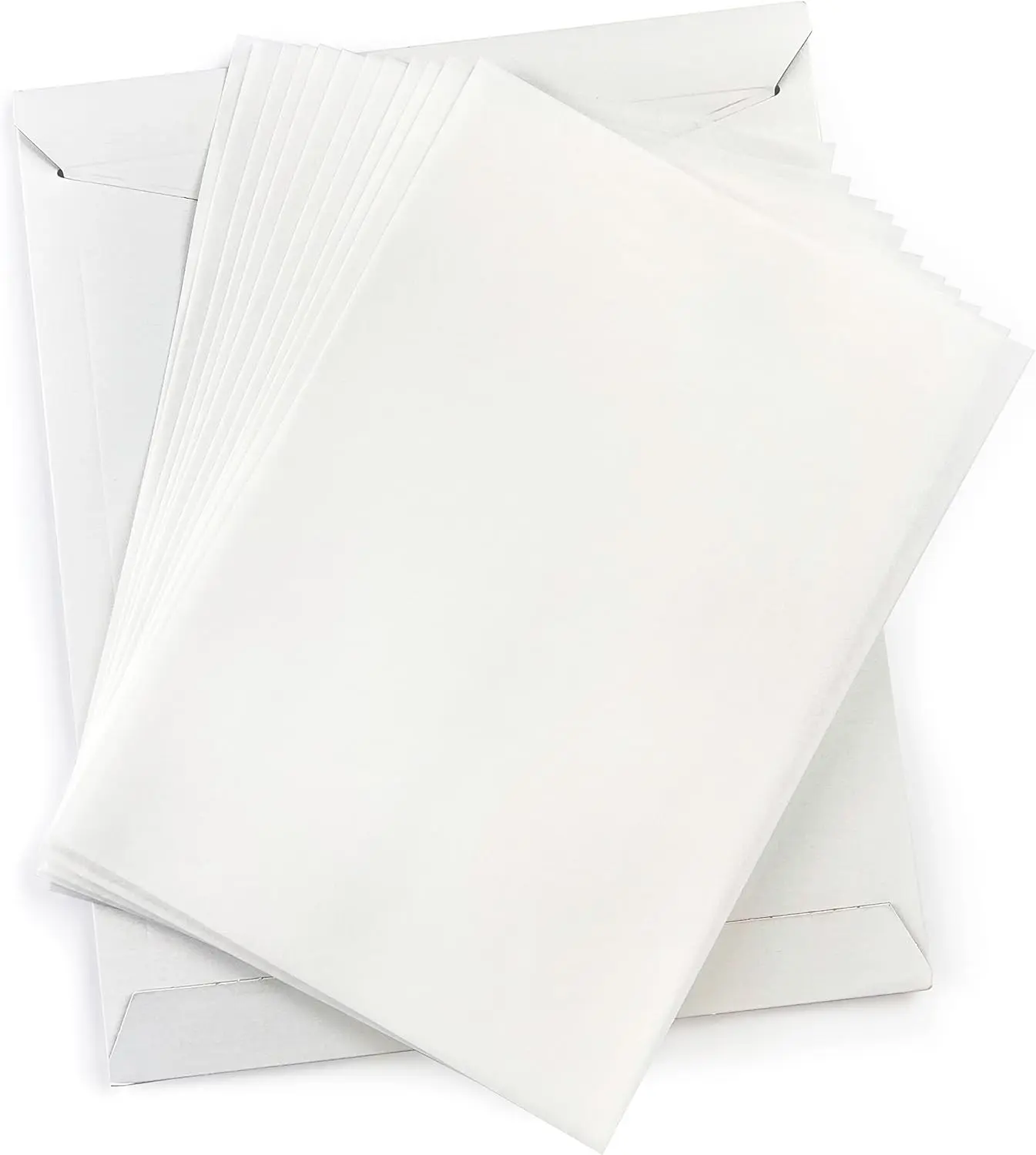 Wafer Paper Flexible Edible Printer Sheets 12 Pack 0.4mm White Letter Size 8.5" x 11" Cake Topper Decoration Burn Away