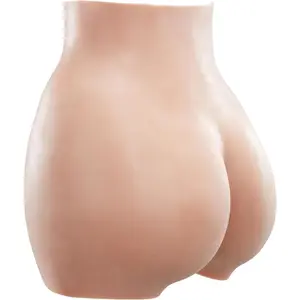 VEVOR Silicone Butts, 100% Silicone Hip Enhancer Shapewear Panty, Fake Buttock Enhancers Pants for Crossdresser, Transgender, Cosplay, Drag Queen (Brown) Womenswear Compression