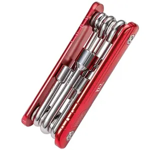 Six in One Portable Folding Hex Wrench  - No Batteries Required, Metal Material, Suitable for Home DIY and Repair Screwdriver Socket Combination Foldable