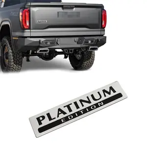 1PC 3D Metal Aluminum Platinum Limited Platinum Edition Car Rear Bumper Trunk Fender Emblem Badge Sticker