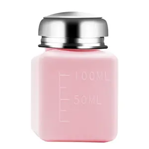 Push-Top Liquid Dispenser Bottle 100–250 ml Suitable for Makeup Remover