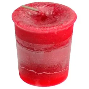 Root Chakra Votive Candle — Crystal Journey Herbal Grounding