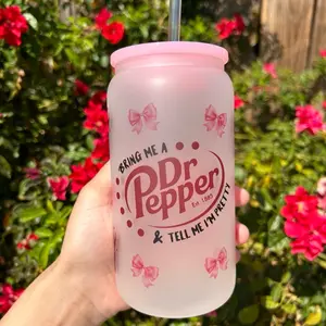 Coquette Dr Pepper Glass Cup