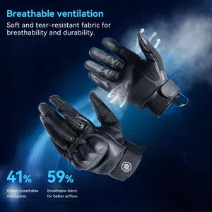 SOLOEVER Tactical Full Finger Breathable Gloves – Touchscreen, Non-Slip, Soft Knuckle Protection, for Motorcycle Riding, Outdoor Sports, Hunting & Training, Perfect for Men & Women