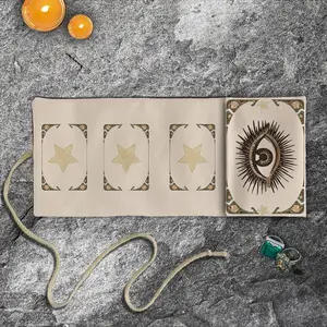 1 Piece All-seeing Eye decorative storage bag, Tarot card storage bag, Pouch Organizer, home decoration fabric, polyester fabric, used by Tarot enthusiasts for Tarot card storage.