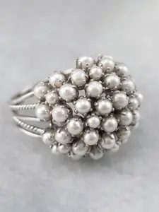 1 PC Cute Heart Cluster Ring For Women For Wedding Engagement Party Jewelry Valentine's Day Gift Heart Shaped Ring