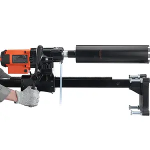 Diamond Core Drilling Machine, 8in Wet&Dry Concrete Core Drill Rig with Stand, 750RPM Speed & 1-1/4" 5/8" Thread & Lifting Handle, 8in Drilling Diameter for Concrete Brick Block Stone, 2500W