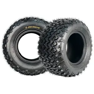 Heavy Duty 4 Ply ATV/UTV Rear Tires Set of 2 - 22x11-10 Tubeless All-Terrain Tires - Deep Knobby Tread for Superior Grip & Durability - Ideal for Mud, Sand, Snow, Trail - Fits 10" Rims