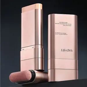 Yingrun Water-Like Foundation Stick Smooth Application Long-Lasting Coverage Buildable Radiant Coverage Ideal for All Skin Types Perfect Makeup Base Tinted Foundation Stick