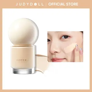 JUDYDOLL Oil Skin Foundation, 15g Travel Size, Blurring, Flawlee, Long-Wearing, Pore-Hiding, Zero-Powder Feel, Lightweight, Hydrating, Long-Lasting, Smudge-Proof, Makeup, Spring Gift, Refresh Look