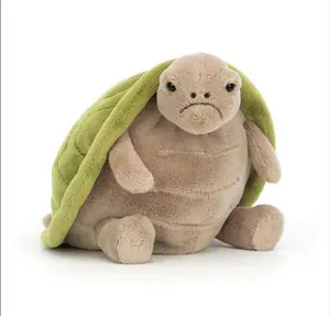 JellyCat Grumpy Turtle Plush - Soft Kawaii Stuffed Toy for Kids & Adults, Cozy Bear in Bathrobe Design, Gentle Touch Plushie Gift.....