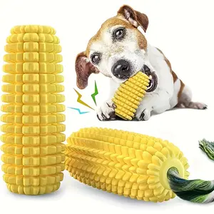 Dog Chew Toys For Aggressive Chewers, Tough Durable Squeaky Interactive Dog Toys, Puppy Teeth Chew Corn Stick Toy For Small Large Breed