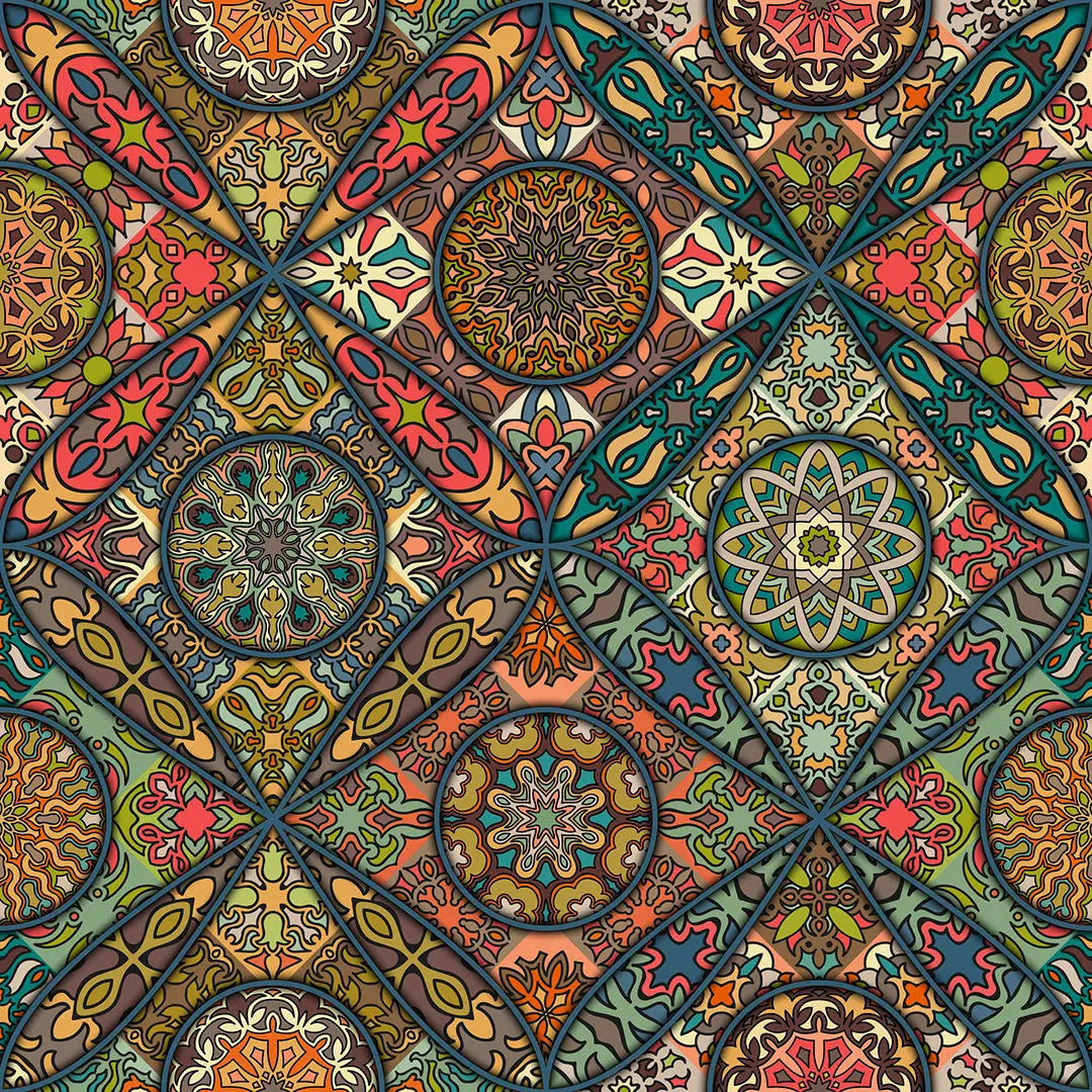 Moroccan Autumn – 100% Quilting Cotton Fabric by the Yard