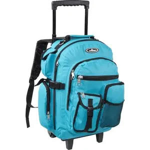 212 MAIN Everest 5045WH-TURQ Convertible Deluxe Wheeled Backpack, Casual Travel Backpack, Multi-Use Stylish Daypack - Turquoise, Convertible Backpack