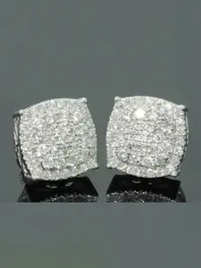 1 Pair Gorgeous Cubic Zirconia Stud Earrings For Women For Wedding Engagement Anniversary Party Jewelry Valentine's Day Gift