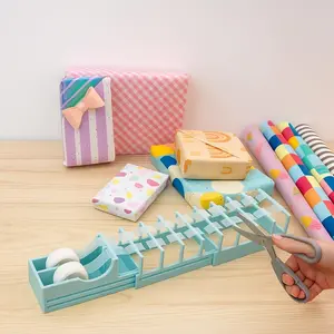 Desktop Tape Dispenser for Gift Wrapping & Crafts  Prepares 18 Tape Strips Fast Blade-Free, Compact, Heavy-Duty Fits Standard, Washi & Double-Sided Tape