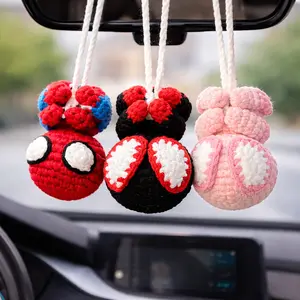 Handmade Crochet Spider Car Charm, Handmade Superhero Dog Plush, Birthday Gift