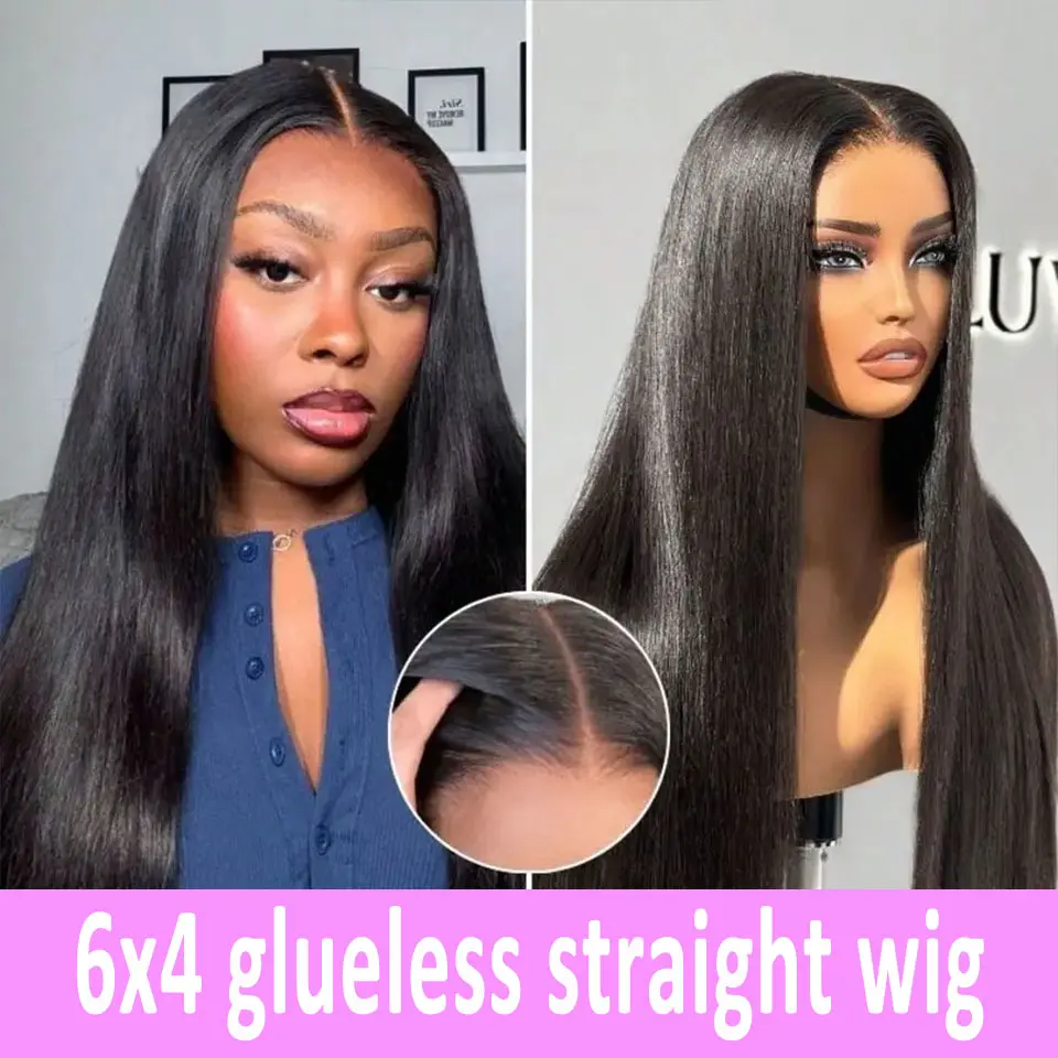 Straight 6x4 Glueless Wig