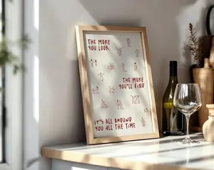 [Sale off up to 40%]-[FREE-SHIP] Olivia Dean Lyrics Art Print - The More You Look Quote - Quote Poster