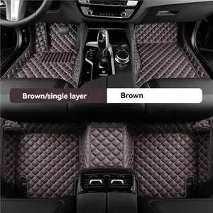 For 2015-2022 Honda HR-V Car Floor Mats Interior Mats Leather PU Material Car Floor Mats Waterproof, Stain-Resistant, Wear-Resistant