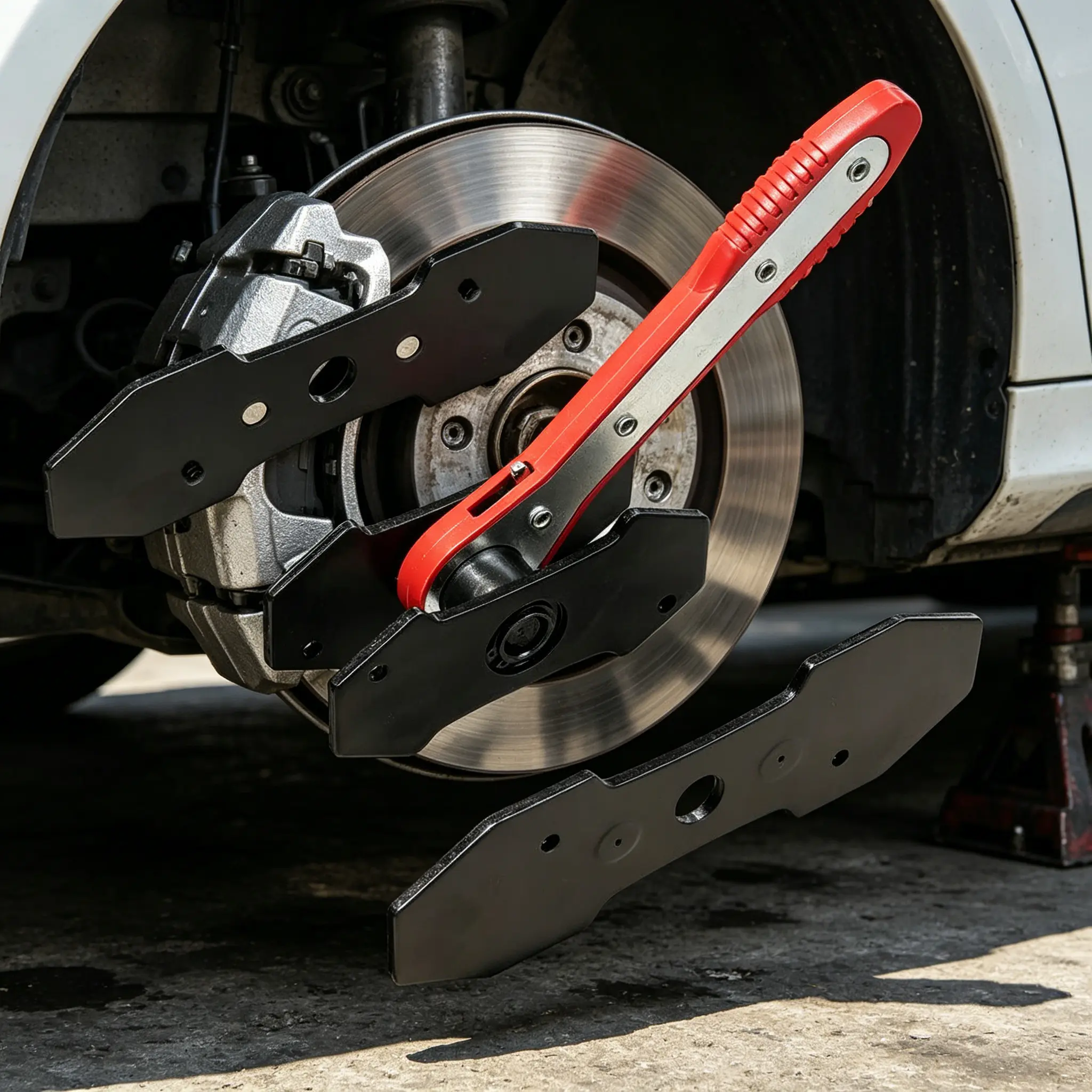 Universal Red Brake Caliper Full Kit with Case Essential Tool for Most Cars and Trucks