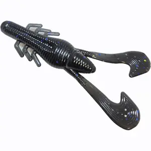 Twitch Tail Crawler Fishing Lure with Realistic Flexible Tail for Enhanced Catch