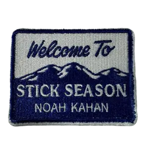 Welcome To Stick Season Embroidered Iron On Patch - Folk Vermont Autumn Cottagecore