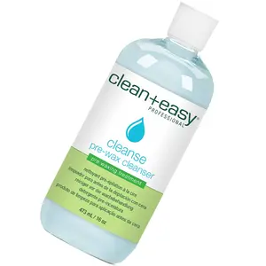 Clean + Easy Professional Cleanse Pre-Wax Cleanser 16 oz - Removes Oil Dirt & Makeup for Smoother Waxing - Pre-Treatment Wax Remover for Effective Hair Removal