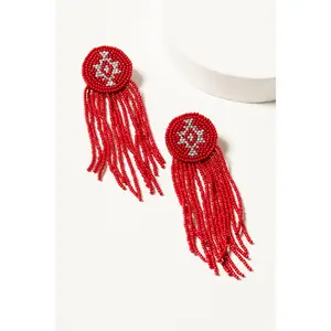 Adalee Seed Bead Fringe Earrings