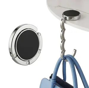 Premium Folding Purse Hanger - Non-Slip Magnetic Table Hook for Handbags
