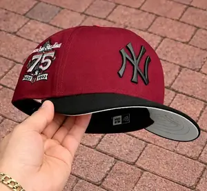 New Era 59FIFTY MLB NY Yankees Cap For Men & LA Dodgers Cap For Women | Iconic Team Logo Fitted Hat, Flat Brim, Unisex Baseball Cap, Gorras Urbanas, Sombrero MLB