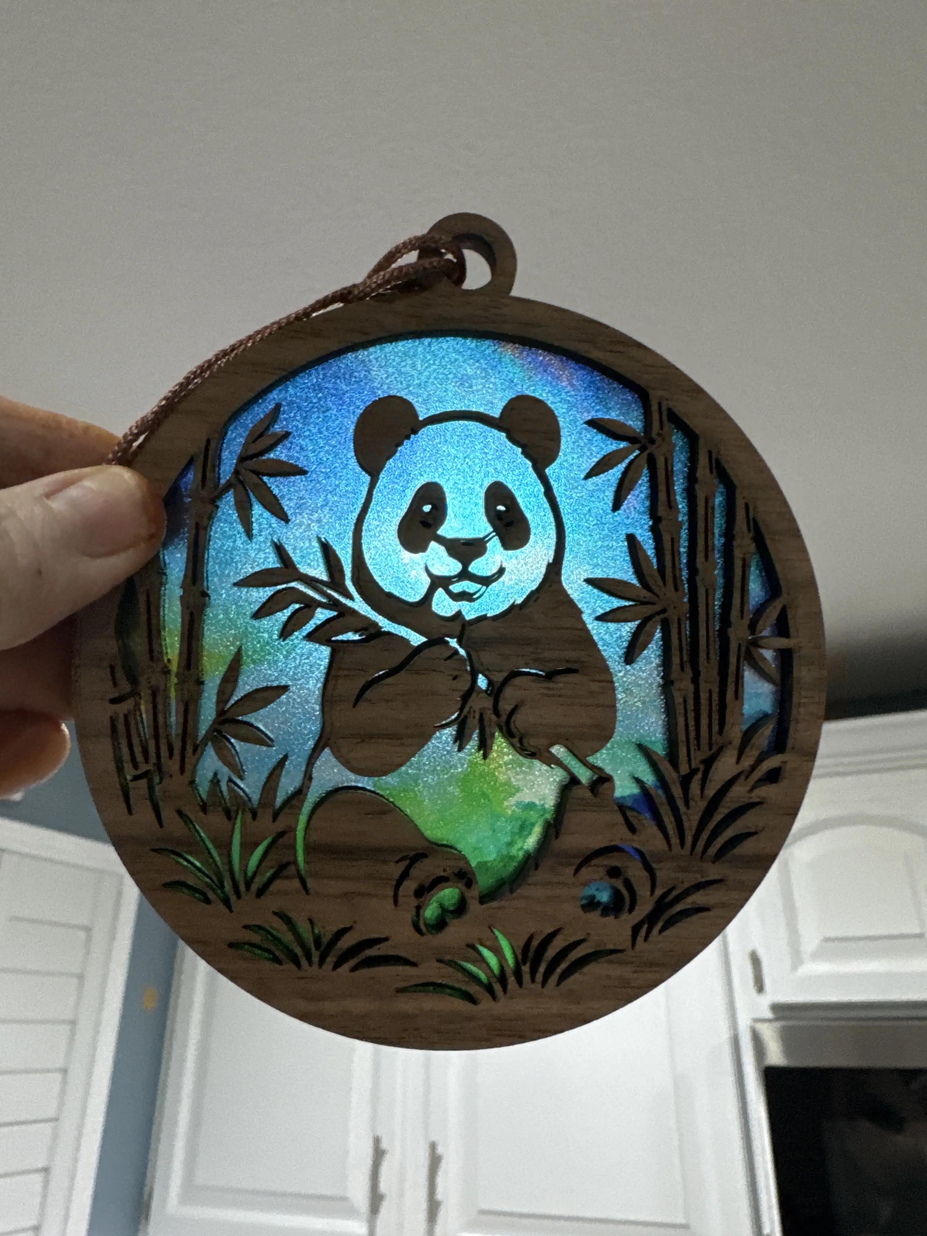 Panda Bear Suncatcher for Sunny Window Panda Bear Suncatcher for Sunny Window