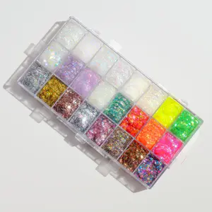 SPACECASE® Festival Remix – 24 Shade Pro Glitter Gel Palette with Bestselling Spacepaste®, Spacejam®, and Glowjam® Shades by Lemonhead LA