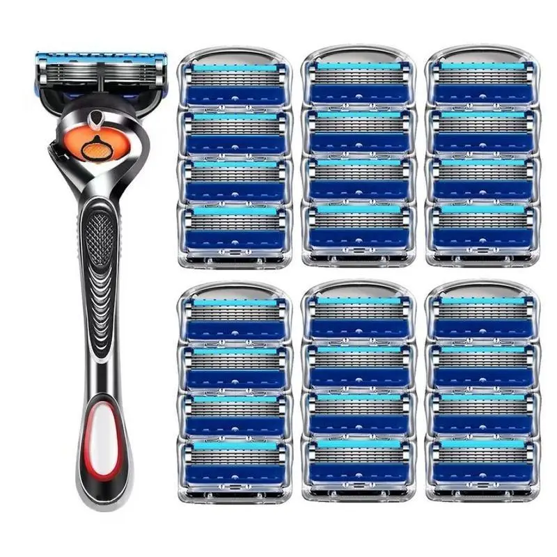 Manual Razor Set 1 Count Razor Holder with Replaceable Heads Men's Beard Shaver Beard RazorShaving Tool for Men Daily foil shaver