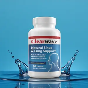 Clearwayz Supplement - Natural Sinus & Lung Support | Decongests | Cold, Flu, Allergies | Patented Formula | 60 Capsules | Made in USA