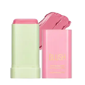 Multi-Use Blush Stick,Soft Creamy Blush,2-in-1 Cheek and Lip Tint,Waterproof Hydrating Solid Natural Moisture Smooth Blendable Matte Finish Face Blush Makeup